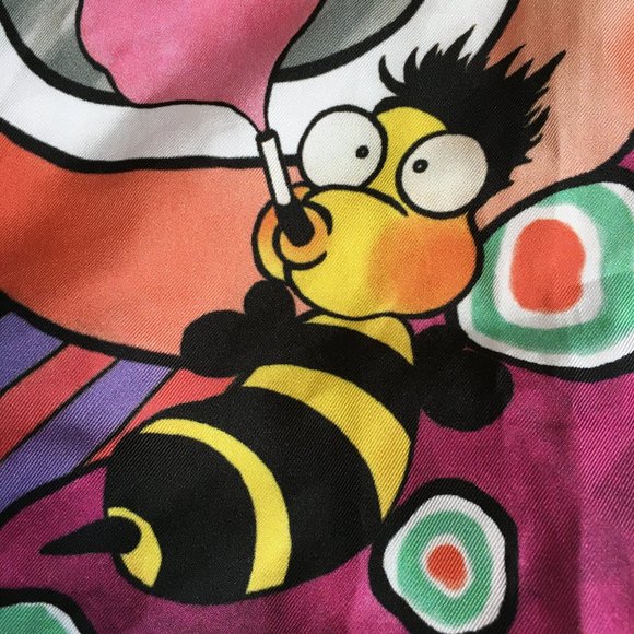 Laurence & Chico Scarf 34" Square Psychedelic - Picture 2 of 9